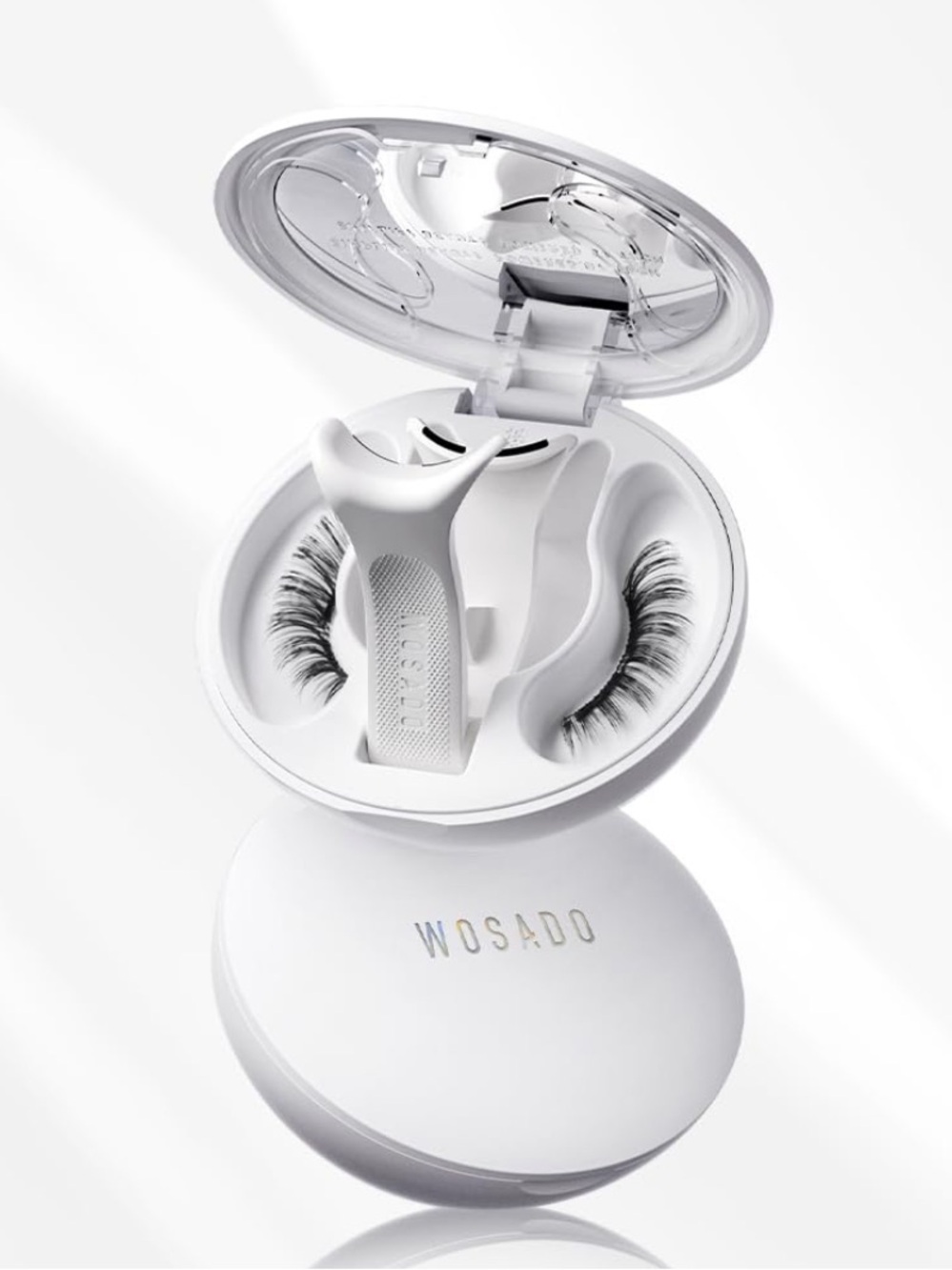 NIB WOSADO Soft Magnetic Eyelashes Kit With Applicator [Tulip]